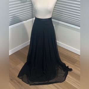 JS Collections Black Maxi Skirt